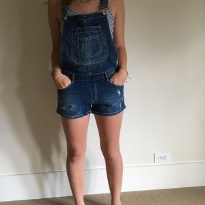 Zara jean shirt overalls
